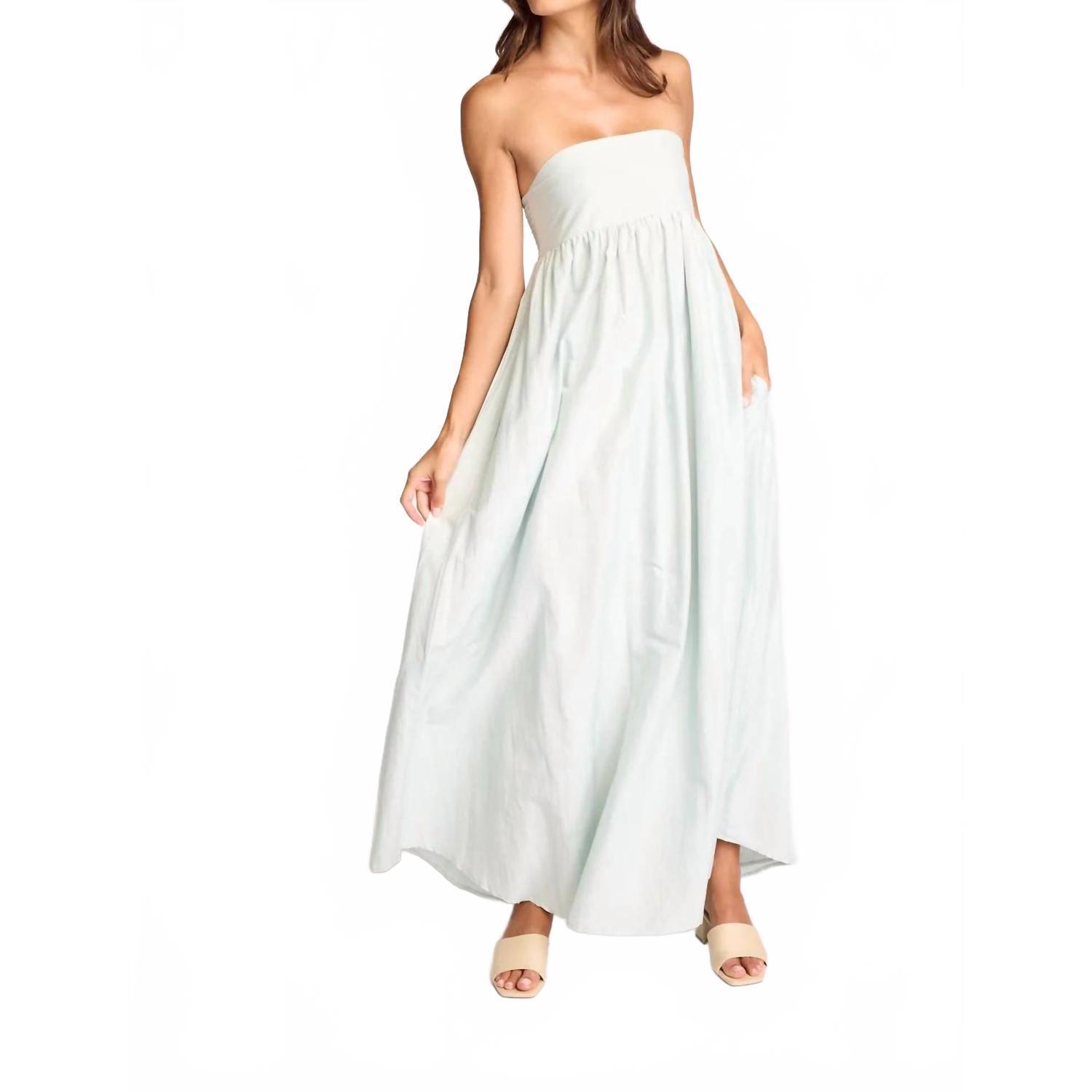 New Sundays Aphrodite Maxi Dress In Sky Gray